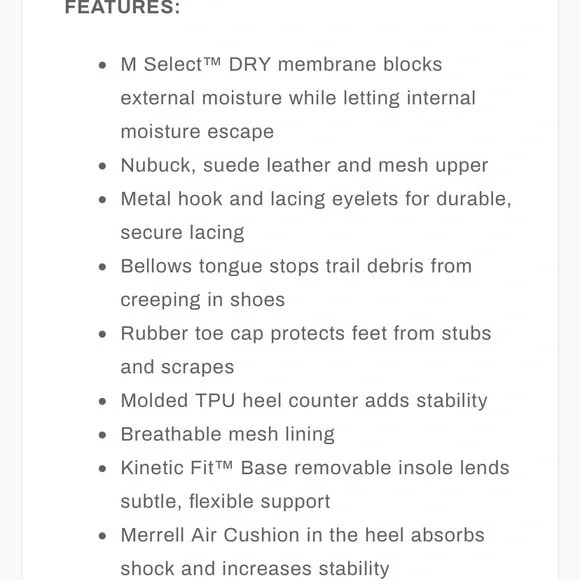 Merrell Women's Chameleon 7 Mid Waterproof Hiking - Picture 12 of 13